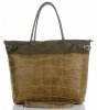 GEANȚĂ DIN PIELE shopper bag Vittoria Gotti verde V691622